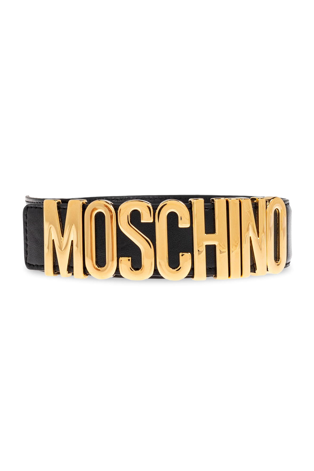Black Belt with logo Moschino - Vitkac France